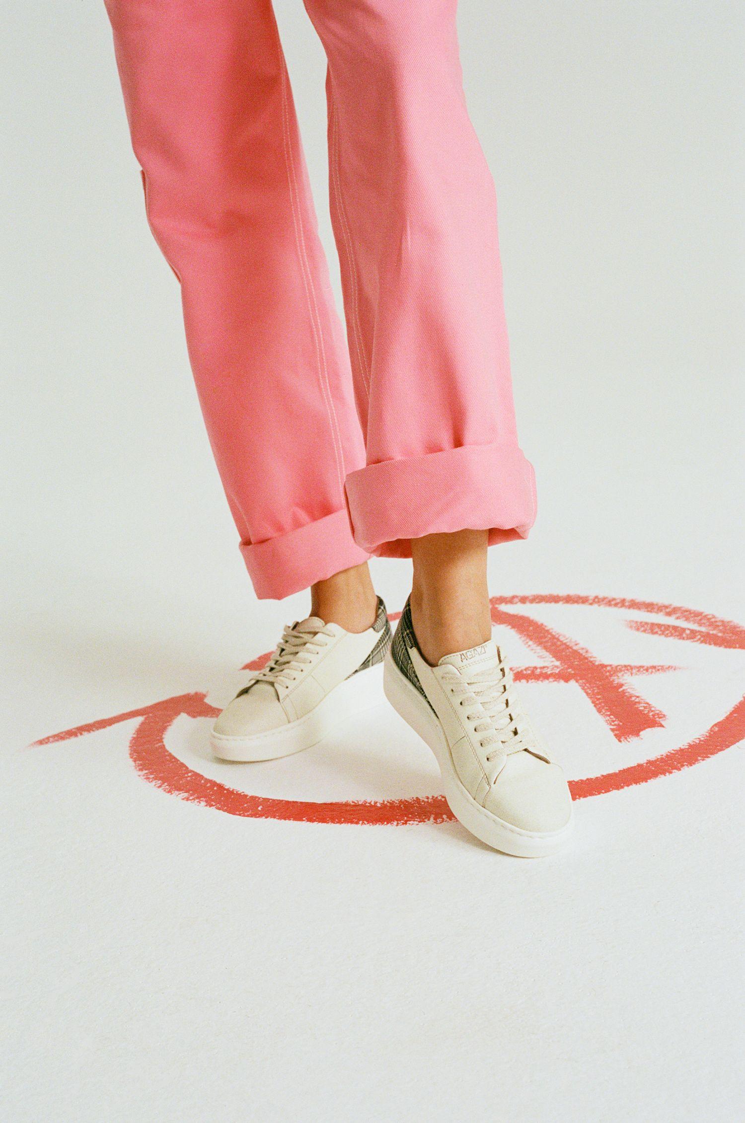 Jane Women's Vegan Sneakers - Eco-Friendly Apple & Corn Leather Casual Shoes in Cappuccino | Comfortable Walking, Office Wear & Sustainable Fashion