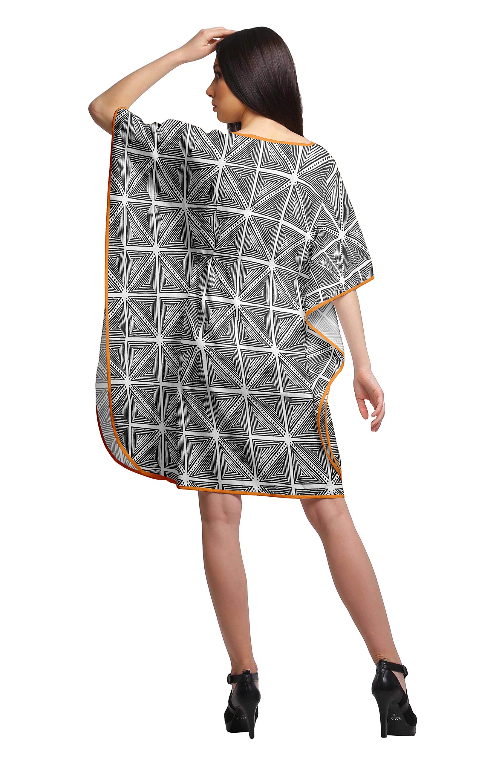 Women's Moomaya Beach Kaftan Dress - Floral Printed Bikini Cover Up, Plus Size Swimwear Coverup for Pool, Vacation & Summer Outfits