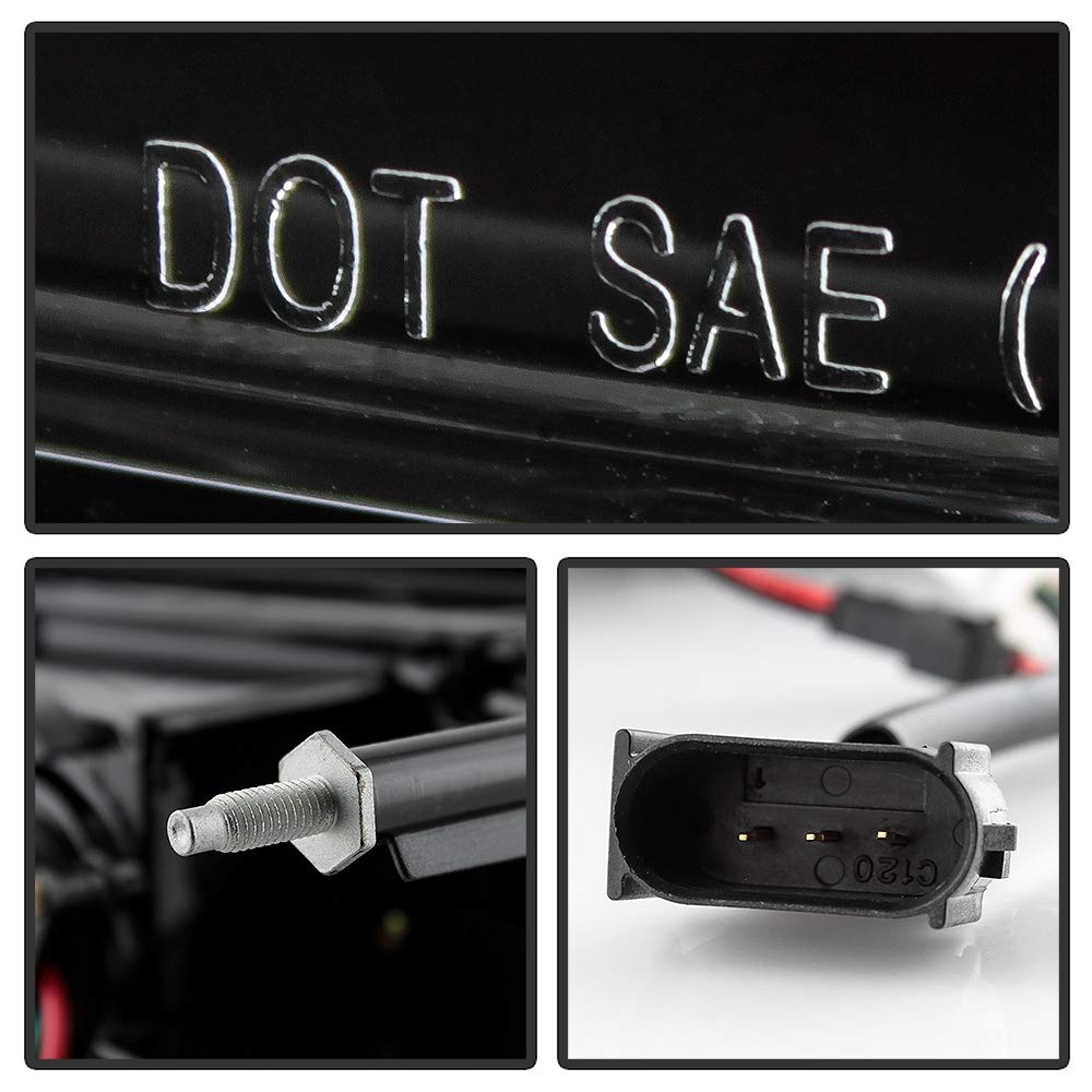 ACANII LED Tail Lights for 2010-2013 Chevy Camaro - Black Housing Brake Lamps Replacement (Driver & Passenger Side) - Upgrade Your Car's Style & Visibility for Night Driving & Custom Look