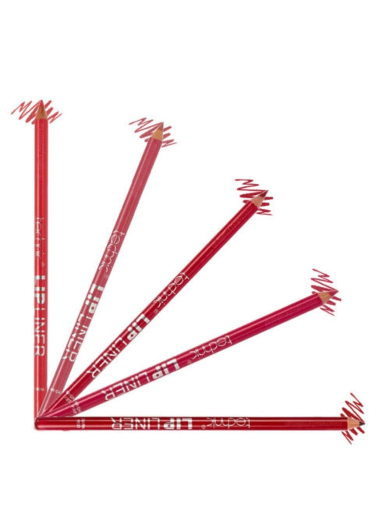 Professional Dark Red Lip Liner Pencil with Sharpener - Long Lasting Matte Lip Pencil for Precise Definition & All-Day Wear | Perfect for Makeup Artists, Daily Use & Special Occasions