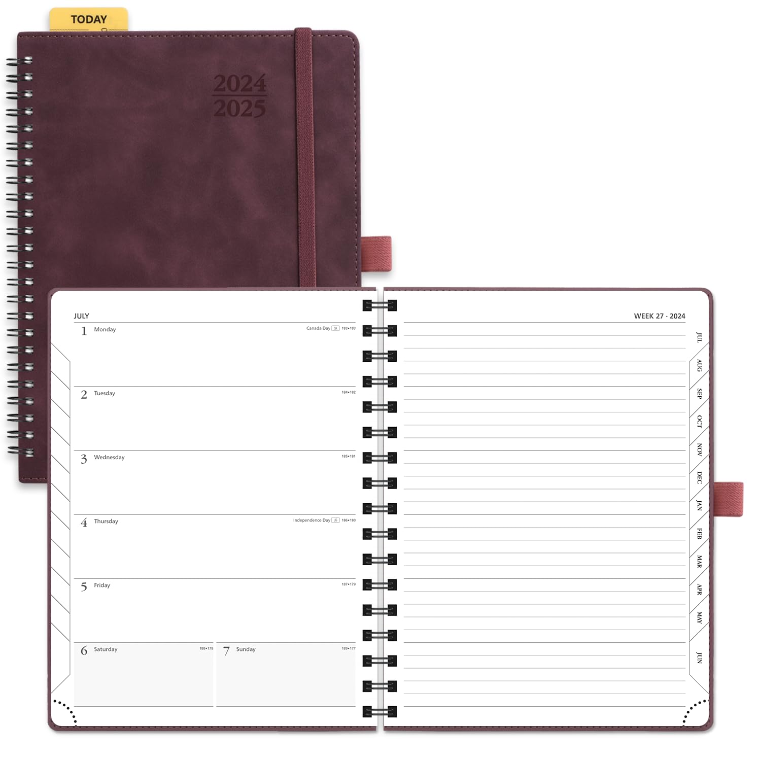 POPRUN 2024-2025 Weekly Planner - 8.5