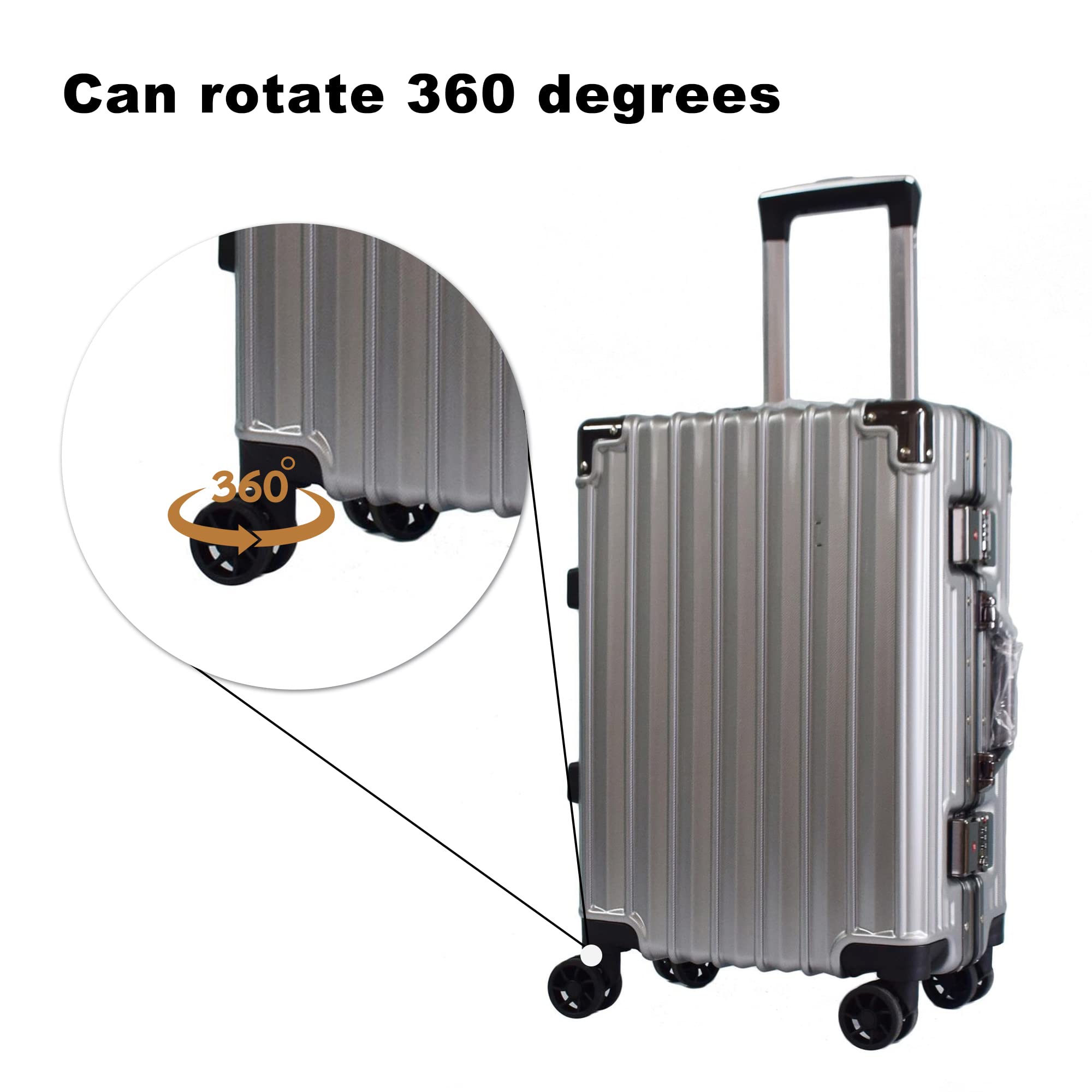 BQLZR 4-Pack Black Plastic Luggage Wheels Repair Kit with Screws - 360 Degree Rotation for Suitcase, Travel Bags & Carry-On Cases - Easy Replacement & Smooth Rolling