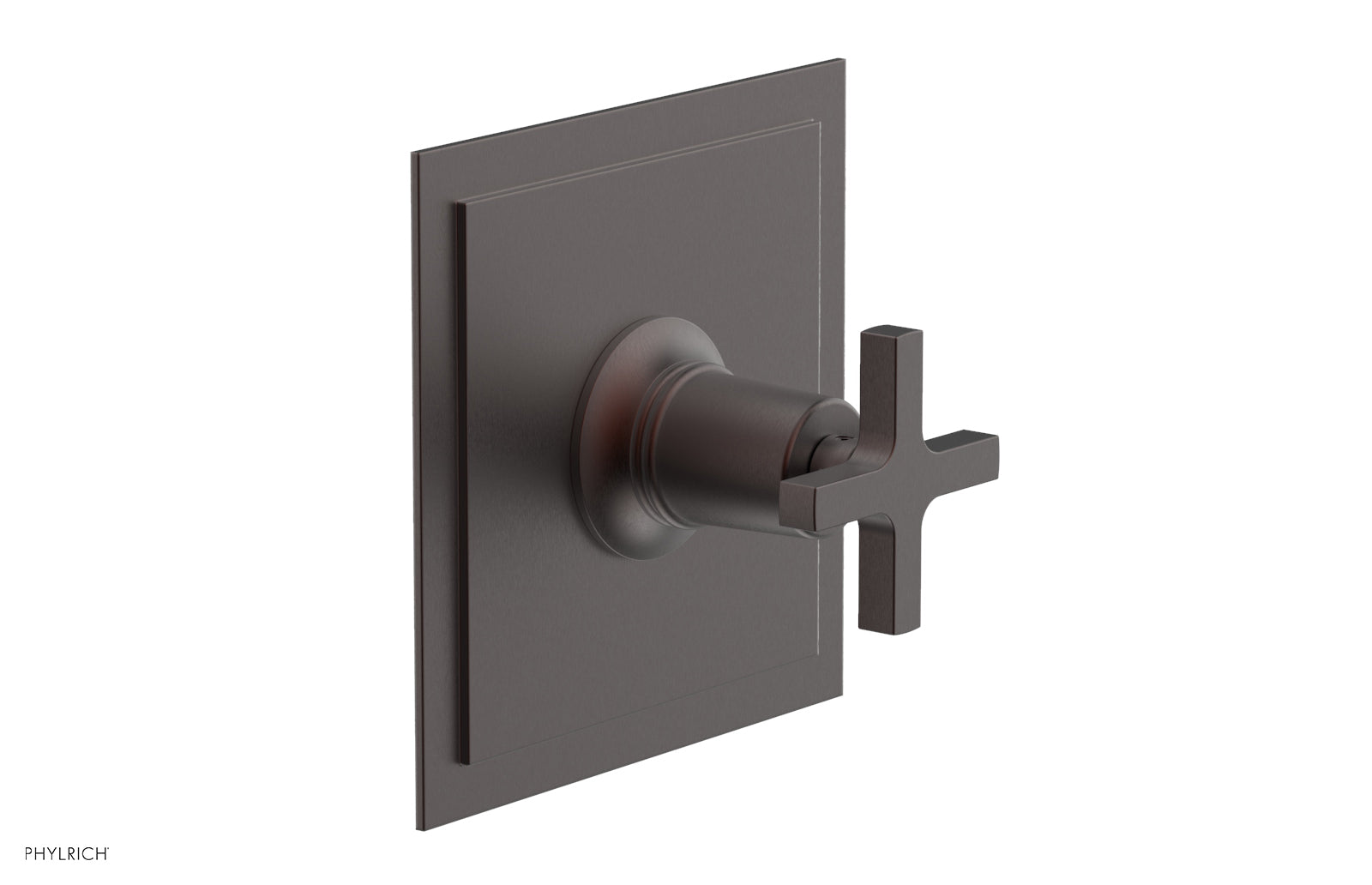 HEX MODERN Pressure Balance Shower Faucet Trim Kit with Cross Handle - Chrome Finish for Bathroom & Shower Upgrade | Perfect for Modern Home Renovation