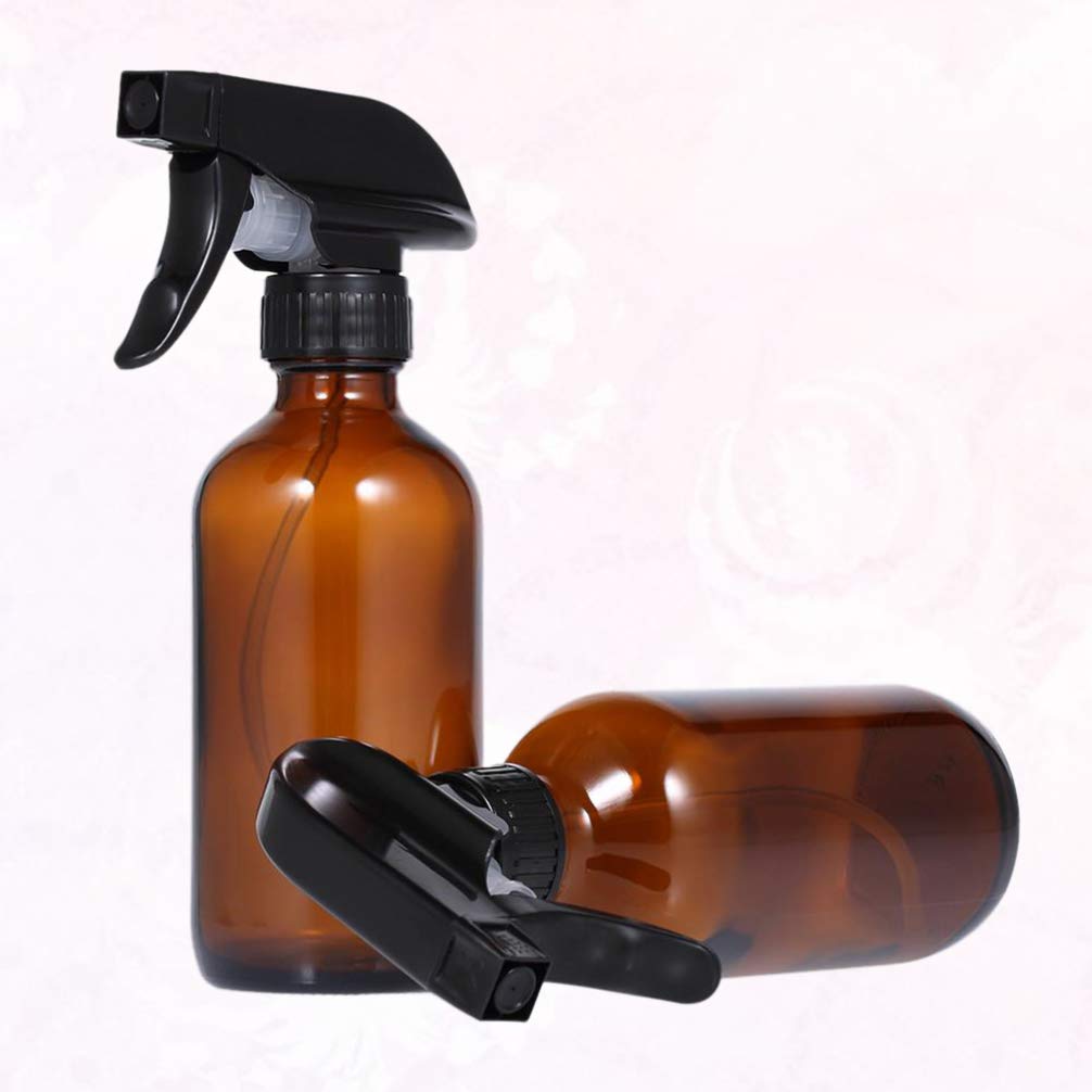 Exceart 2-Pack Fine Mist Spray Bottle for Plants, Hair Salon & Travel - Portable Water Mister for Gardening, Barber Styling & Home Use - Glass Hand Sprayer with Adjustable Nozzle