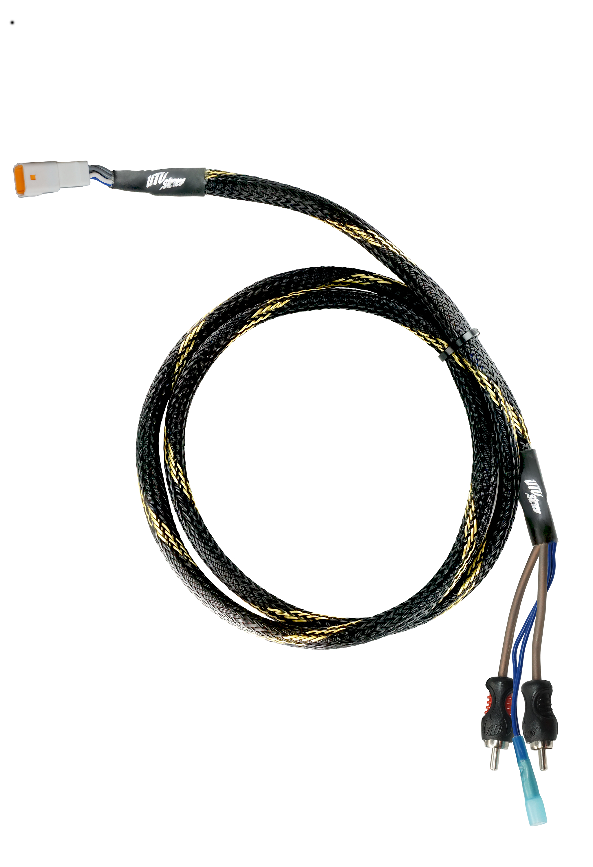 20' RCA Harness Cable for UTV & ATV Audio Systems - High-Quality RCA Connector for Car Stereo, Home Theater & Professional Audio Setups