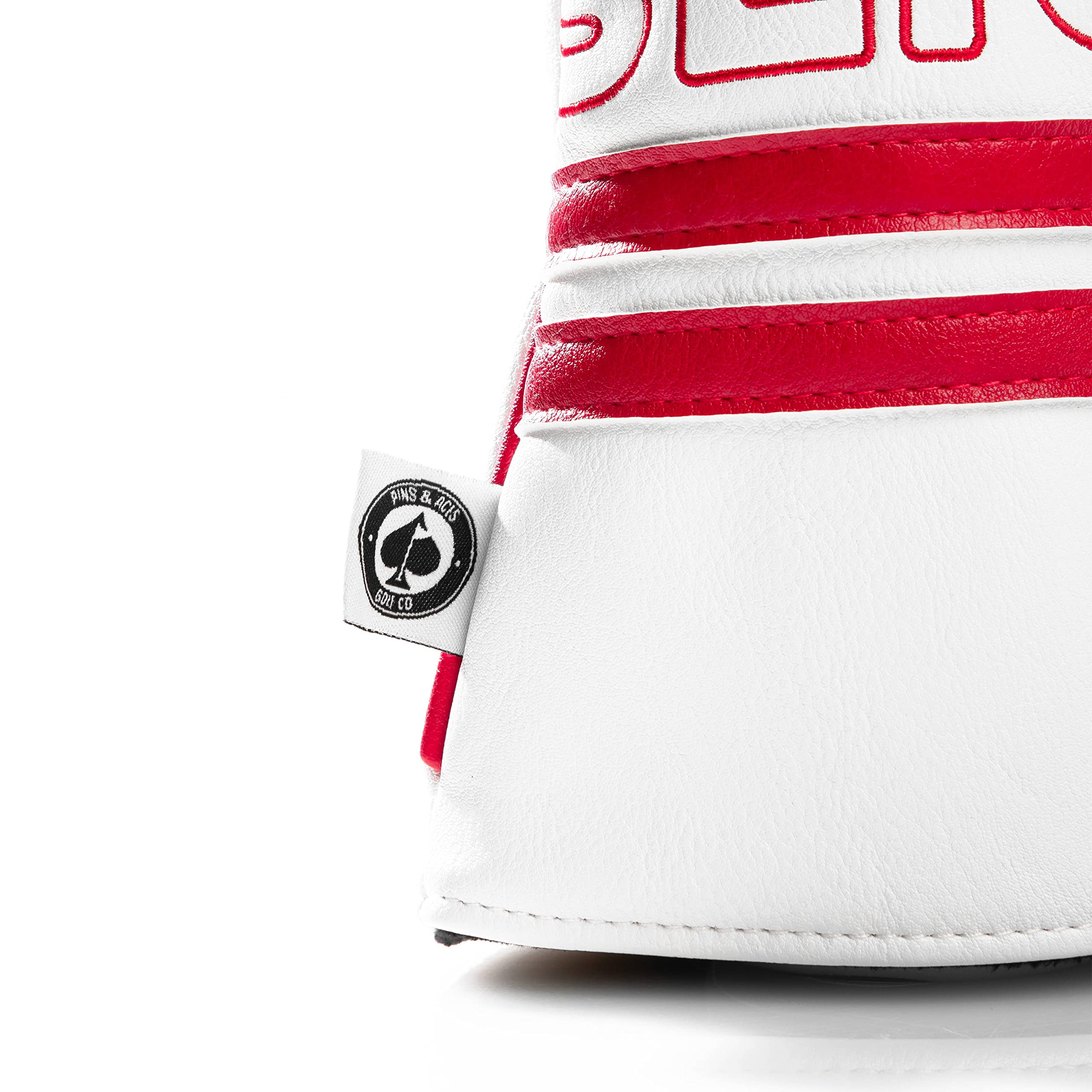 Pins & Aces Slice Driver Head Cover - Premium Handmade Leather Golf Club Cover for Men & Women - Funny & Durable Tour Quality Headcover - Perfect for Golf Bags, Driving Range & Course Play