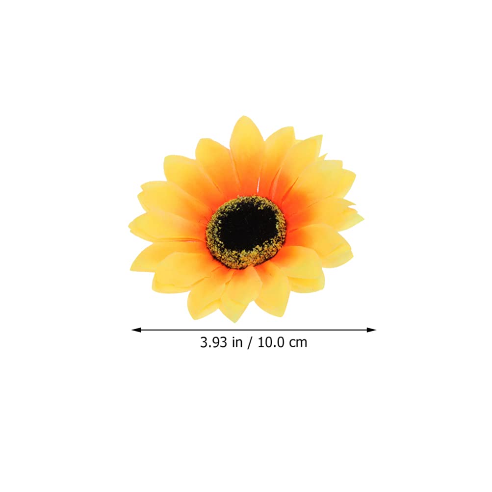 Beaupretty 10Pcs Sunflower Hair Clips - Alligator Flower Hairpins with Alloy Yellow Sunflowers for Women & Girls - Perfect for Beach, Summer, Wedding, Vacation & Everyday Hair Accessories