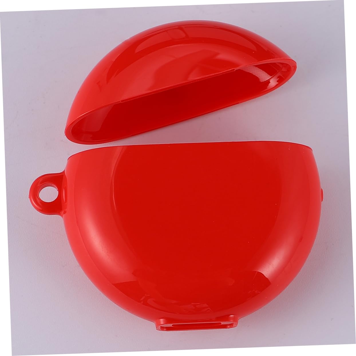 Homoyoyo Earbuds Case - TPU Protective Cover for Wireless Earbuds, Durable & Lightweight with Carrying Hook (Red) - Perfect for Travel, Gym, and Outdoor Activities