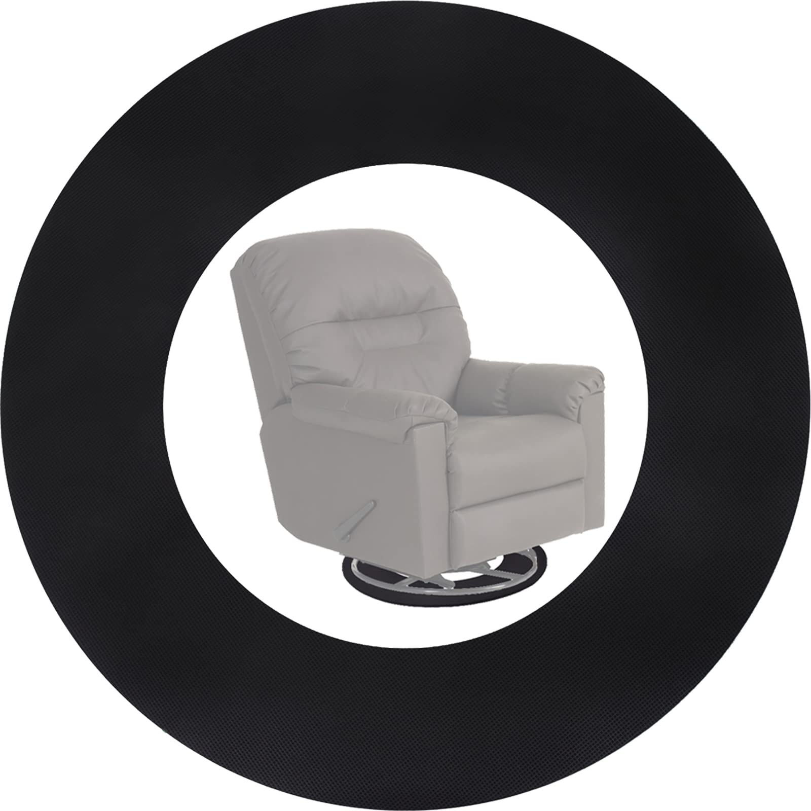 Non-Slip Rubber Furniture Pads for Recliners & Swivel Chairs - 25.2