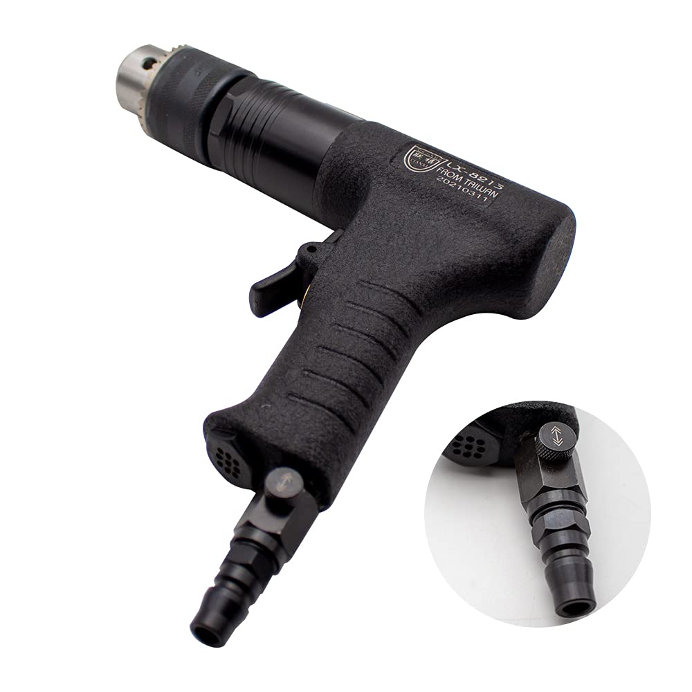 13MM Pneumatic Drill Tapping Machine - High Power Air Drilling Tool with Air Gun Design for Metalworking, Woodworking & DIY Projects