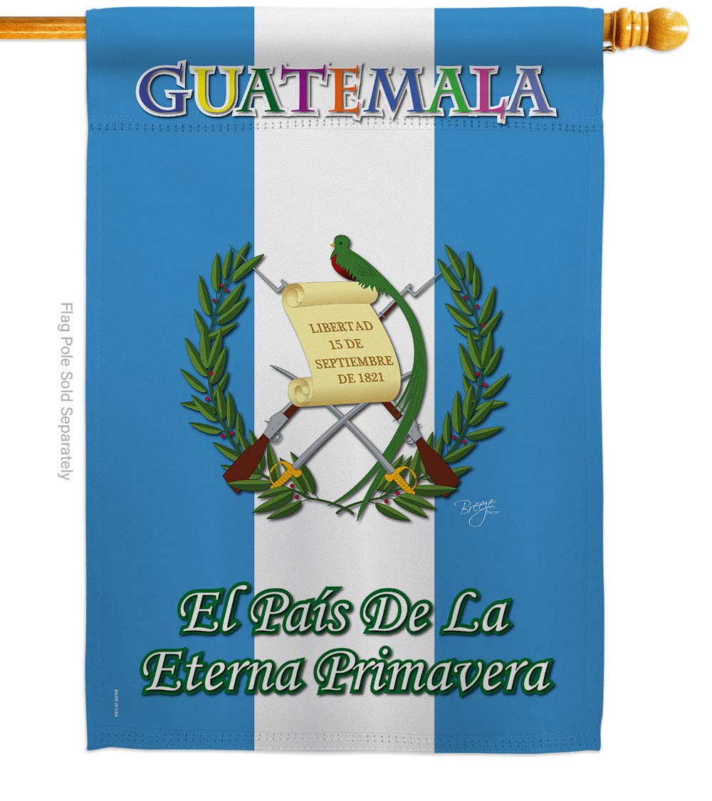 Guatemala National Flag 28x40 Inches - Colorful Decorative House Flag for Outdoor & Indoor Use - Perfect for Patio, Garden, and International Events