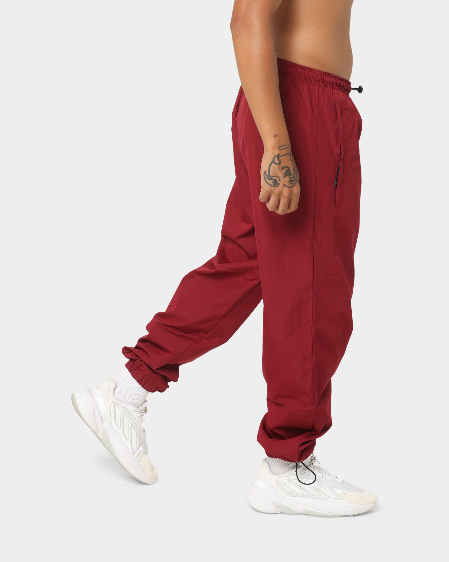 Adidas R.Y.V. Track Pants for Men - Burgundy Athletic Joggers with Comfort Fit & Side Stripes | Perfect for Running, Gym Workouts & Casual Streetwear