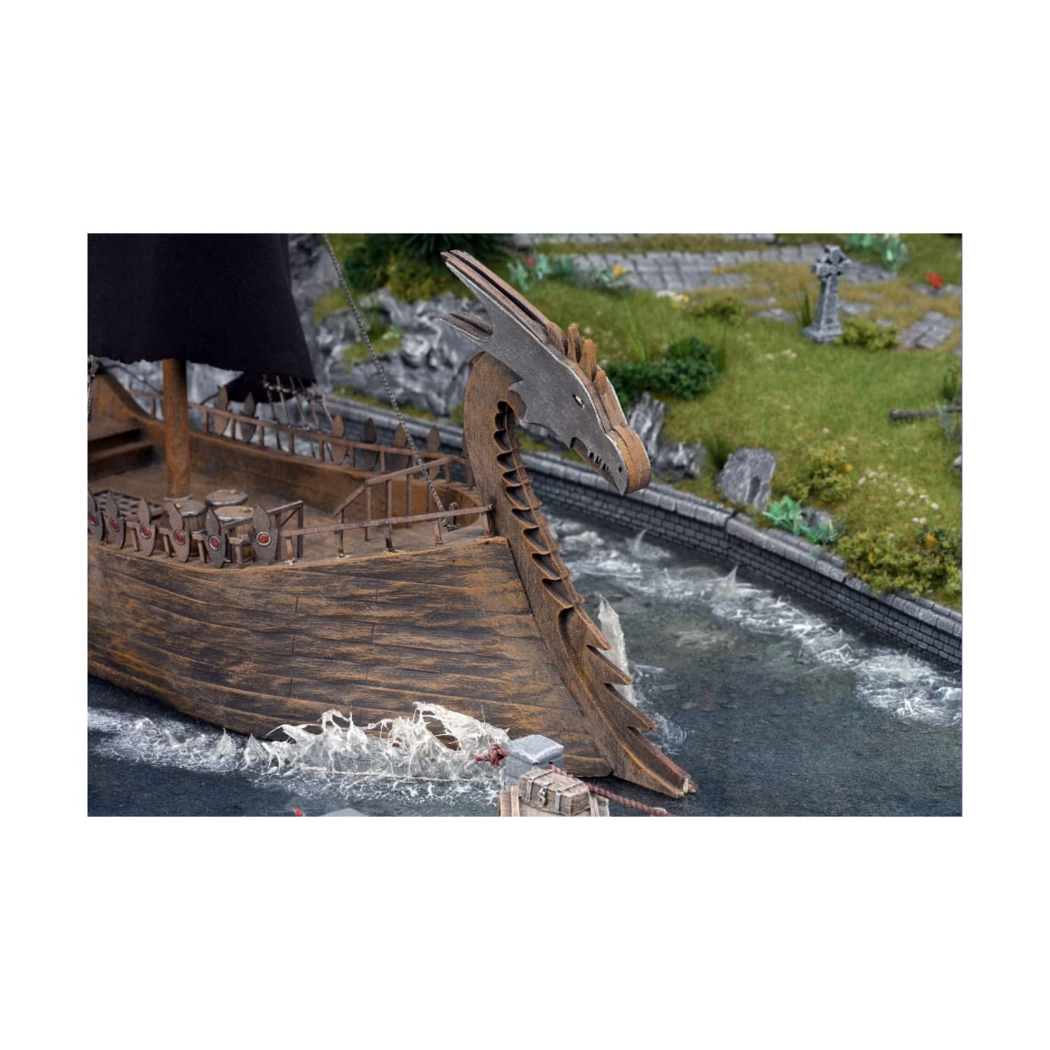 Dragon Figurehead Kit - Handcrafted Wooden Ship Decor for Viking & Medieval Themed Parties, Home Decor, and Nautical Gifts
