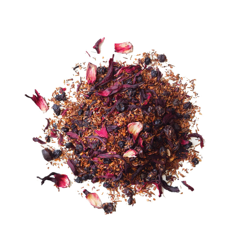 Organic Elderberry Rooibos Tea - Immune Support & Antioxidant Rich Herbal Blend | Perfect for Cold Season Wellness & Relaxation