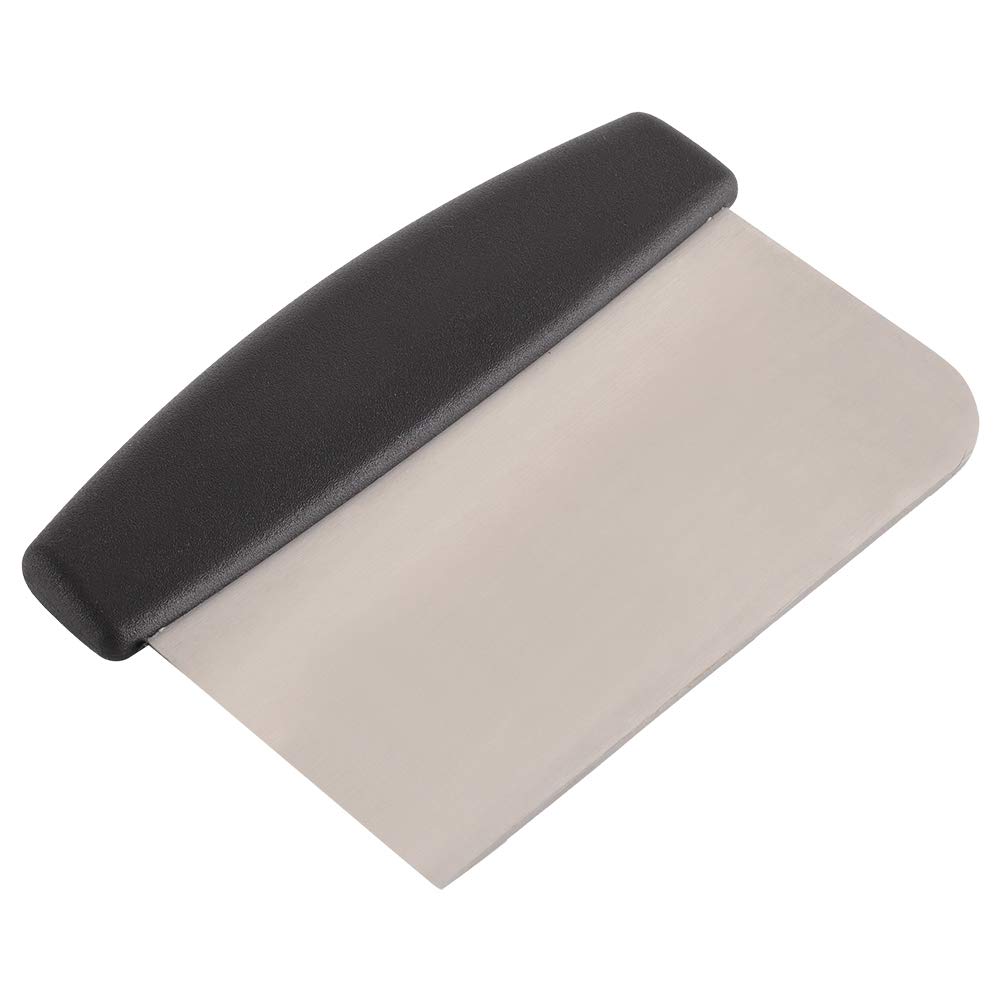 Stainless Steel Dough Scraper - 16.8x12x0.1cm Pastry Cutter, Bread Dough Chopper & Fondant Icing Tool for Baking, Cake Decorating & Kitchen Prep