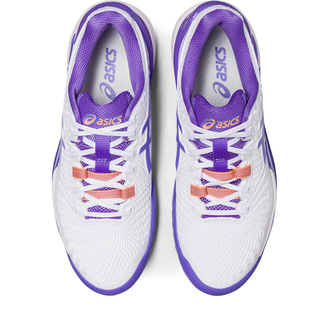 ASICS Gel Resolution 9 Women's Tennis Shoes - White/Amethyst | High-Performance Court Shoes for Women | Perfect for Competitive Tennis & Indoor Court Sports