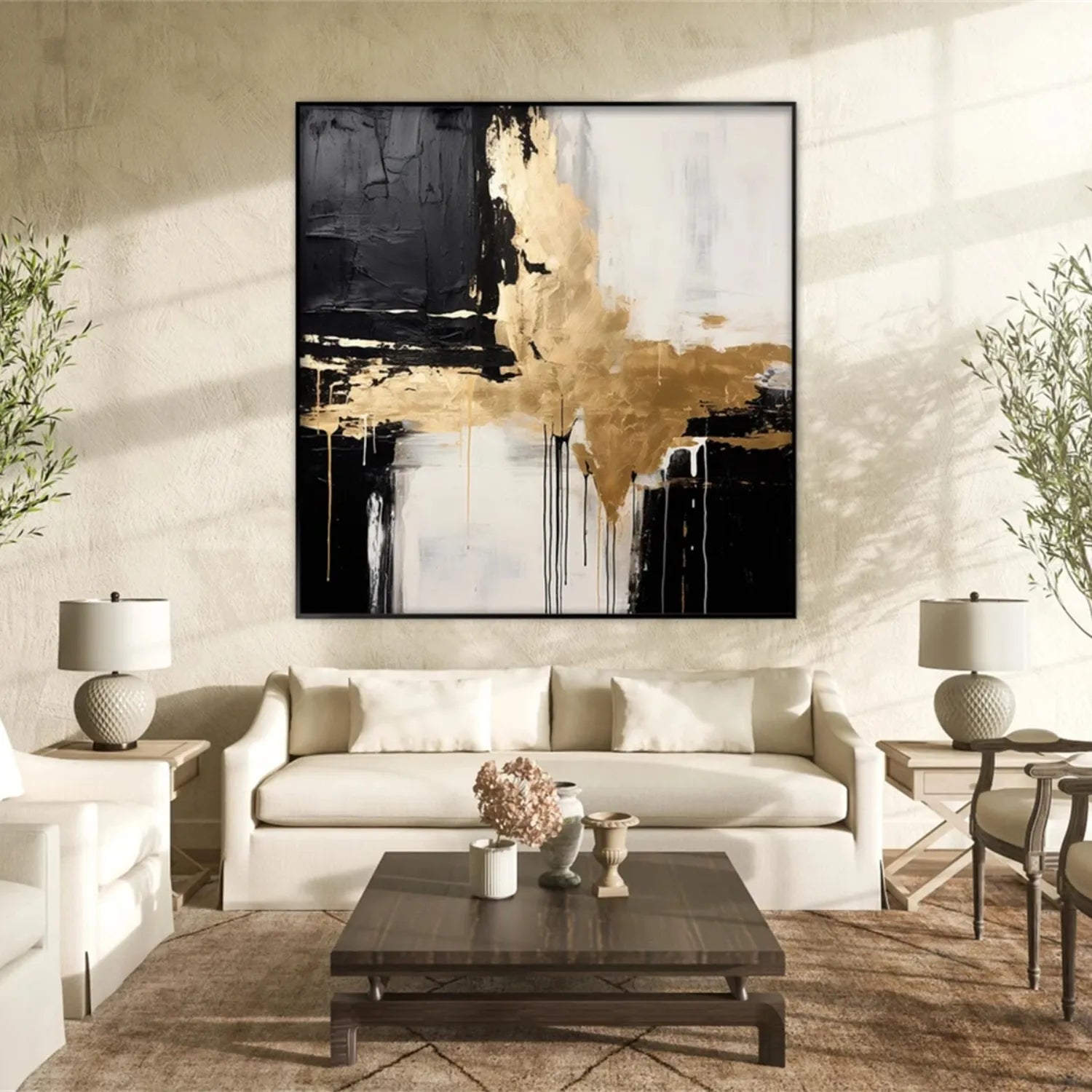 Abstract Painting #AB 246 - Modern Wall Art for Home & Office Decor - Perfect for Living Room, Bedroom or Workspace