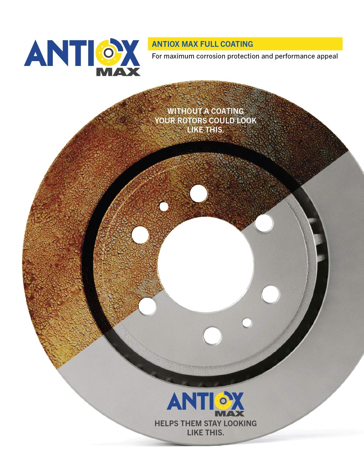Goodyear 2142232GY Coated Front Brake Rotor - Compatible with Ford Explorer 2013-2017, Flex 2013-2016, Police Interceptor Sedan/Utility 2013-2016 | Durable Corrosion Protection | Perfect for Daily Commuting, City Driving & Police Fleet Maintenance