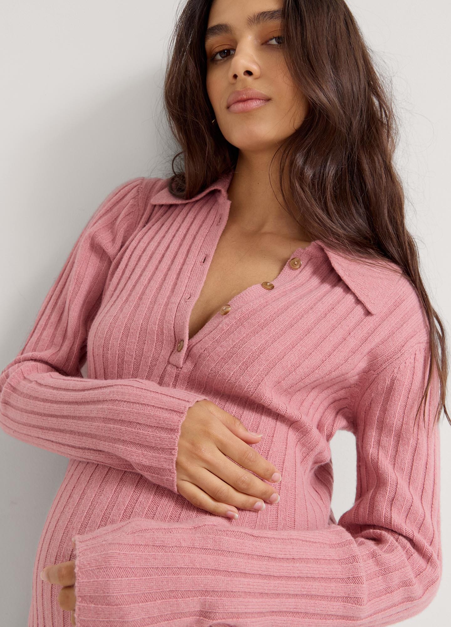Addie Polo Sweater Dress for Women - Casual Knit Dress with Collar | Perfect for Office, Date Night & Fall Layering