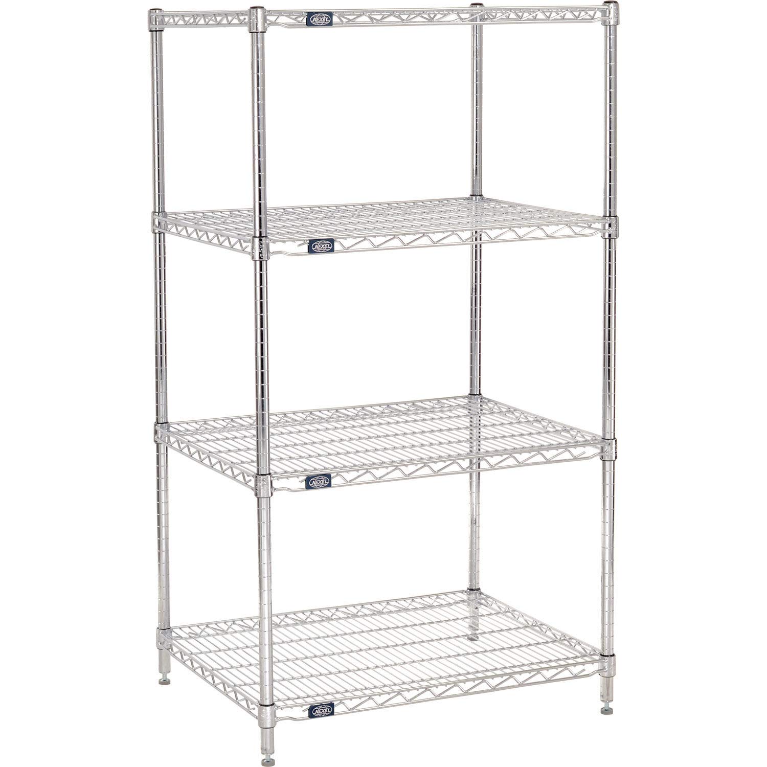 Nexel 4-Tier Adjustable Wire Shelving Unit 24