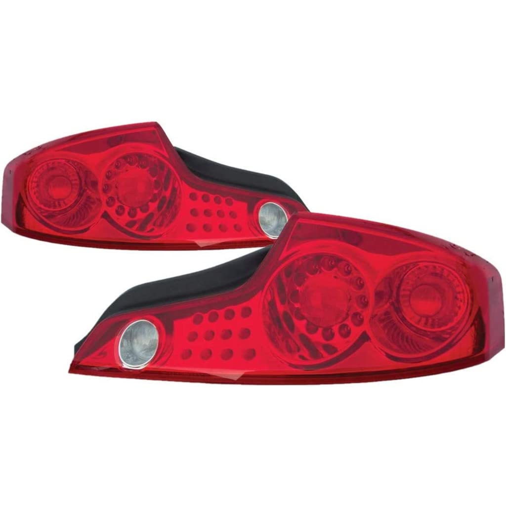2003-2005 Infiniti G35 Rear Tail Lights Pair - Driver & Passenger Side (NI2800114 NI2801114) | OEM Replacement 26555AM825 26550AM825 | Perfect for Night Driving & Enhanced Vehicle Safety