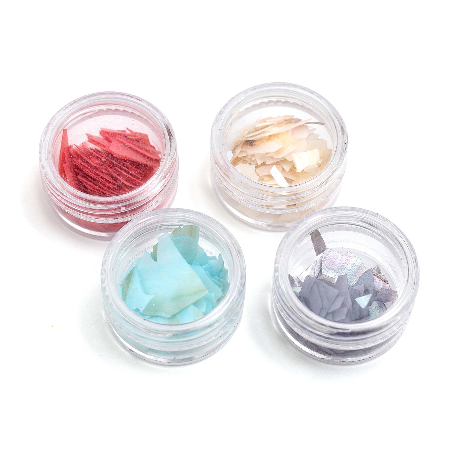 Color Pour Resin Mix Ins Shell Flakes - Primary Colors 4/Pack (50% OFF) - Perfect for DIY Epoxy Resin Art, Jewelry Making & Home Decor Projects
