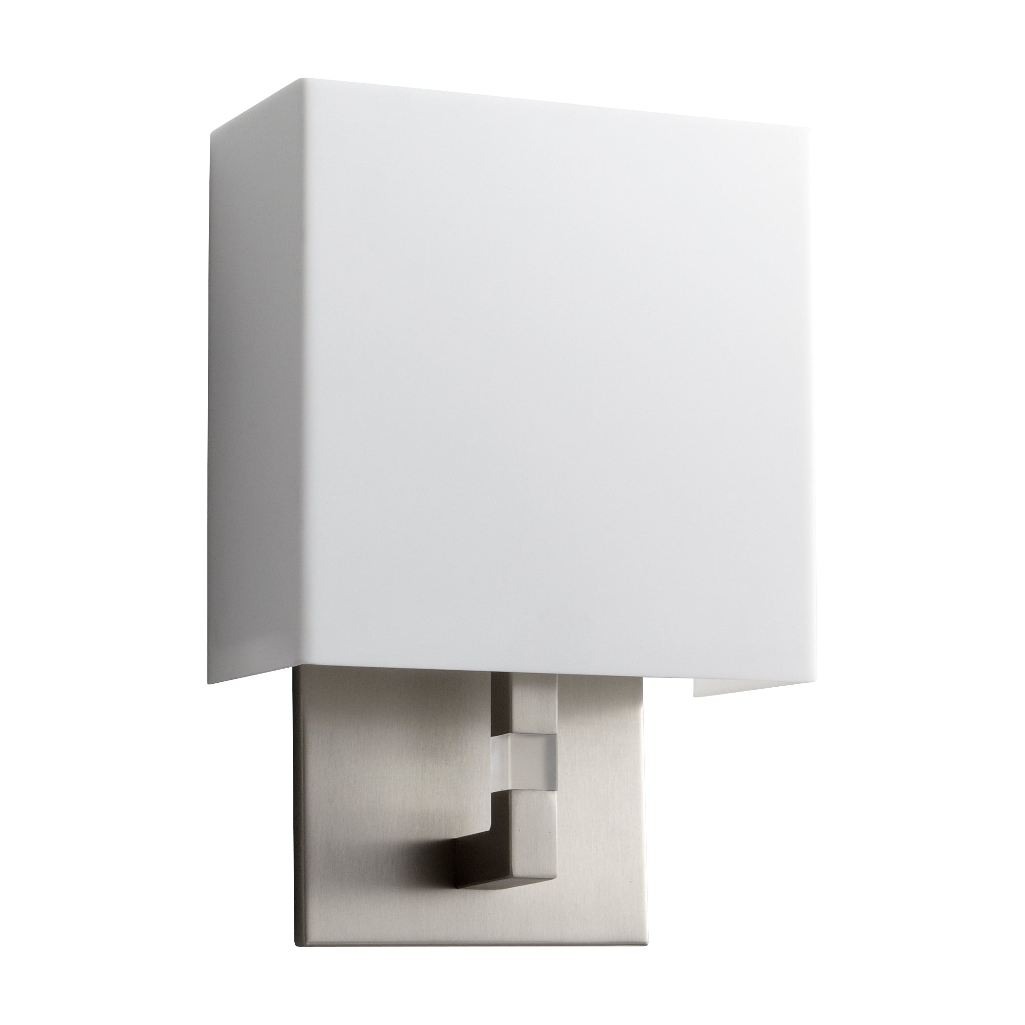 Oxygen Chameleon 3 521 24 Classic Wall Sconce Light Fixture in Satin Nickel - Perfect for Bedroom, Hallway & Living Room Lighting