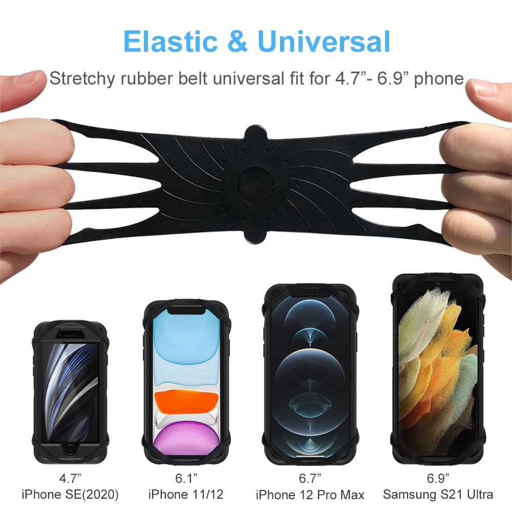 Sports Armband for iPhone 16/15/14/13/12 Pro Max & Samsung Galaxy S25/S24/S23 Ultra - Universal Phone Holder for 4.7