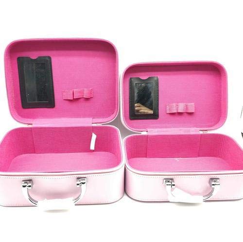 Sugarsa Vanity Box - Pink Makeup Organizer & Jewelry Storage Box for Women | Perfect for Dressing Table, Bathroom, and Travel | Set of 1