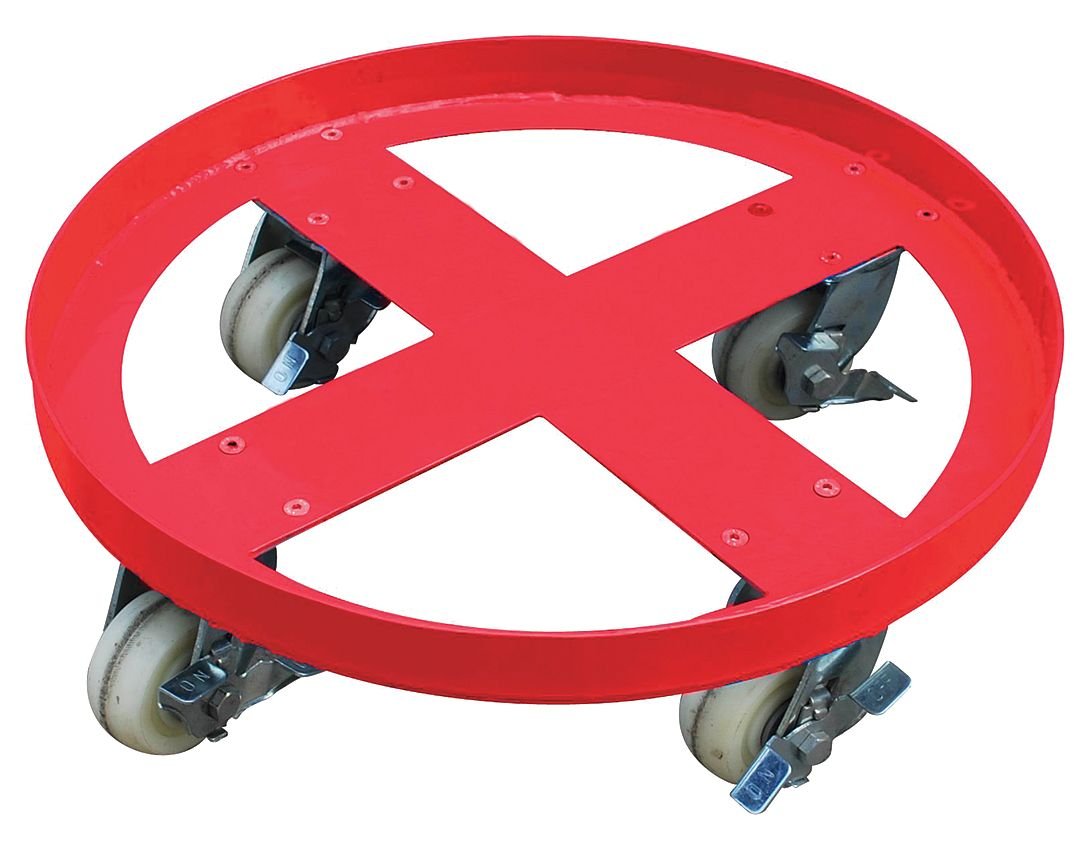 Heavy Duty Drum Dolly - 2000 lb Capacity for 55 Gallon Drums | Barrel Moving Equipment for Warehouse & Industrial Use