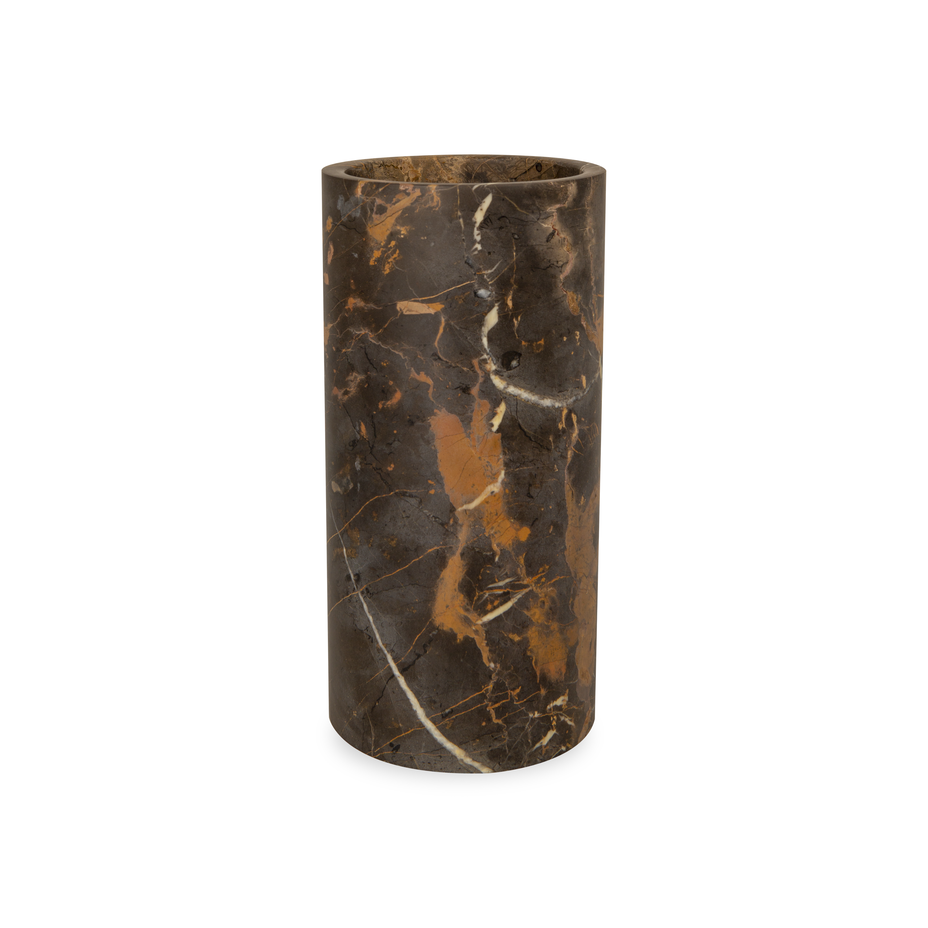 Premium Honed Marble Vase - Elegant Home Decor for Living Room, Dining Table & Wedding Centerpieces - Natural Stone Flower Holder for Modern & Classic Interiors