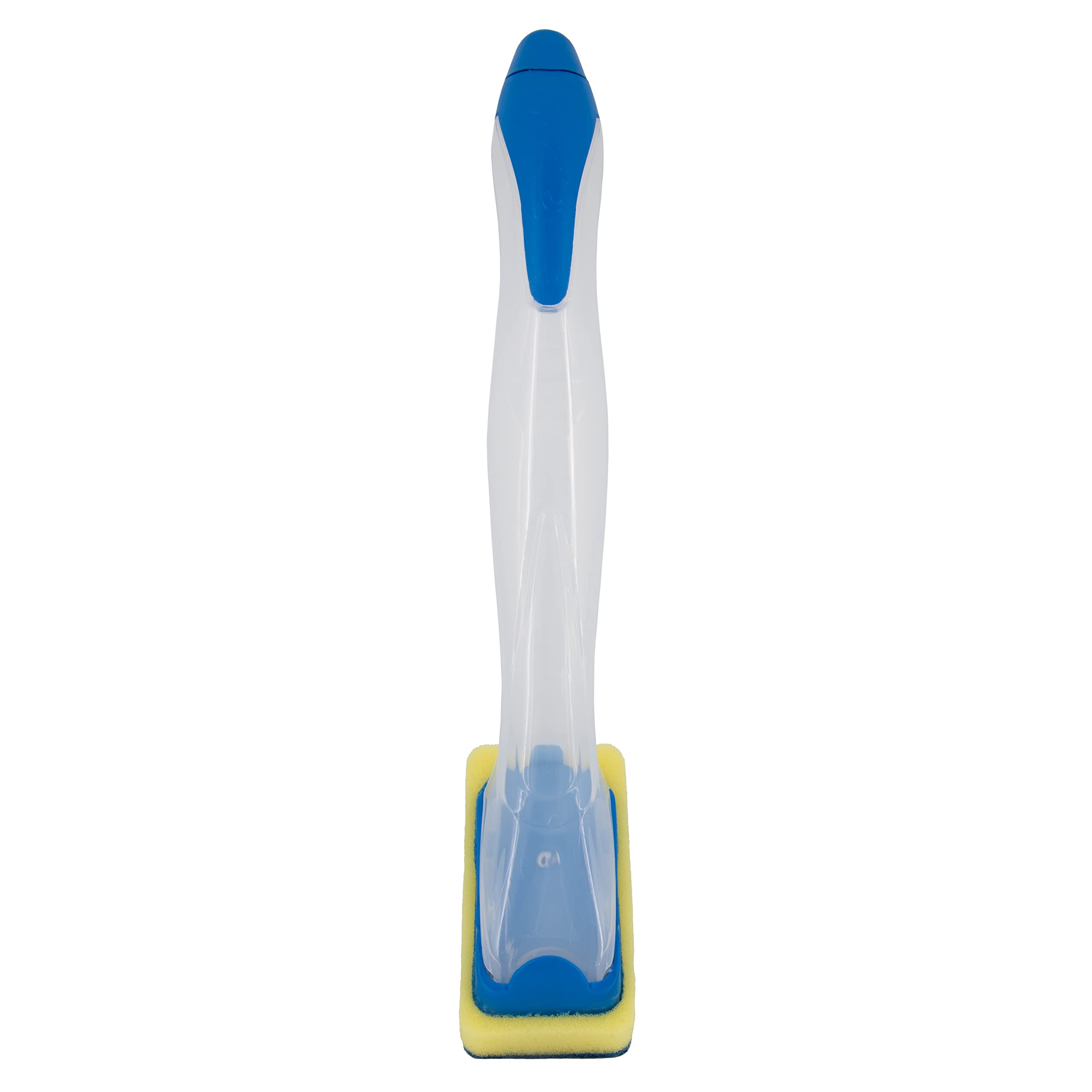 Spontex Refillable Dishwashing Brush with Handle - Durable Dish Mop for Kitchen Cleaning - Blue (Perfect for Pots, Pans & Hard-to-Reach Areas)