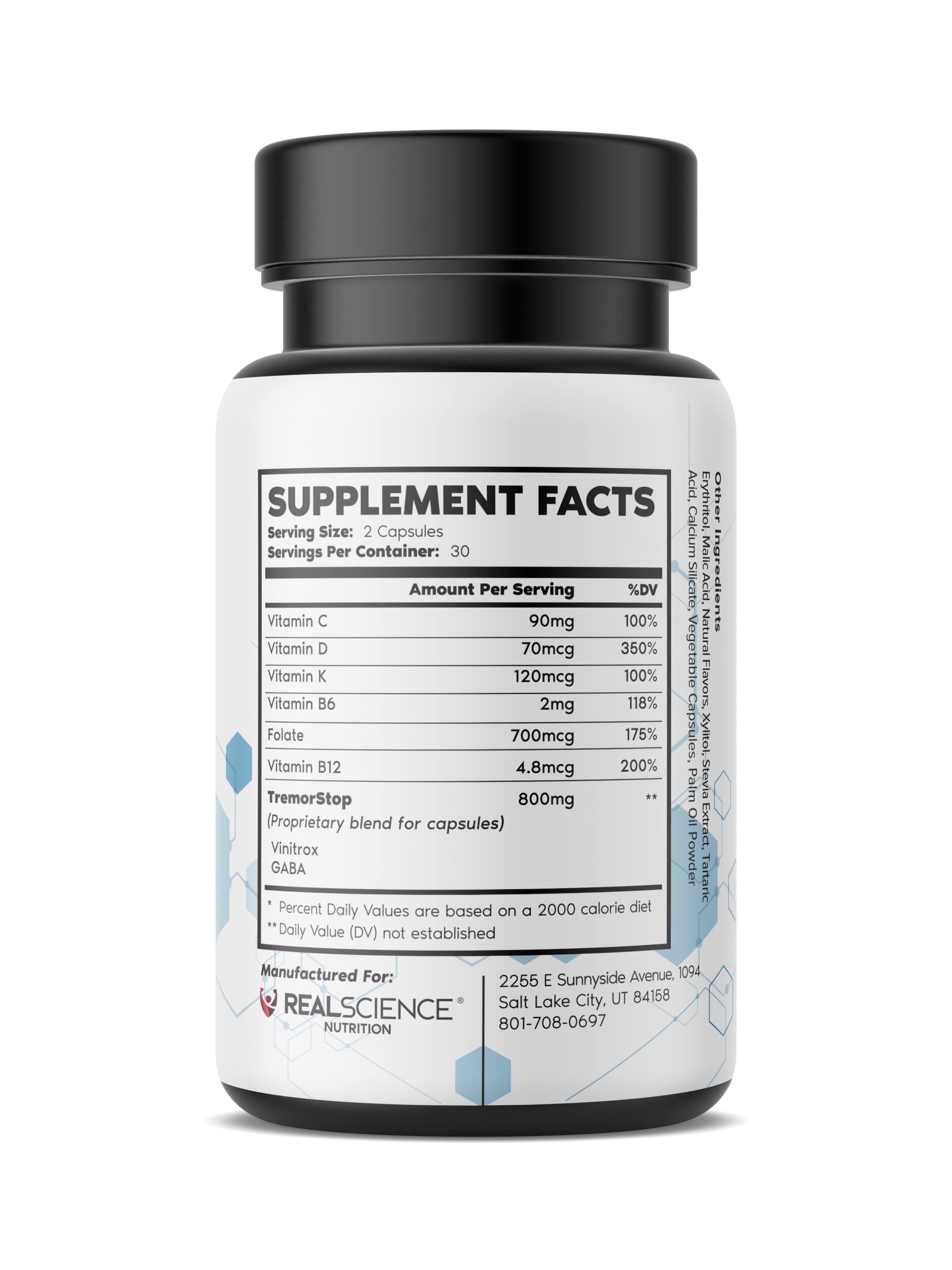 Tremor Miracle Capsules – Natural Herbal Supplement for Essential Tremor Relief in Hands, Legs, Feet & Head | Supports Daily Activities & Nervous System Balance