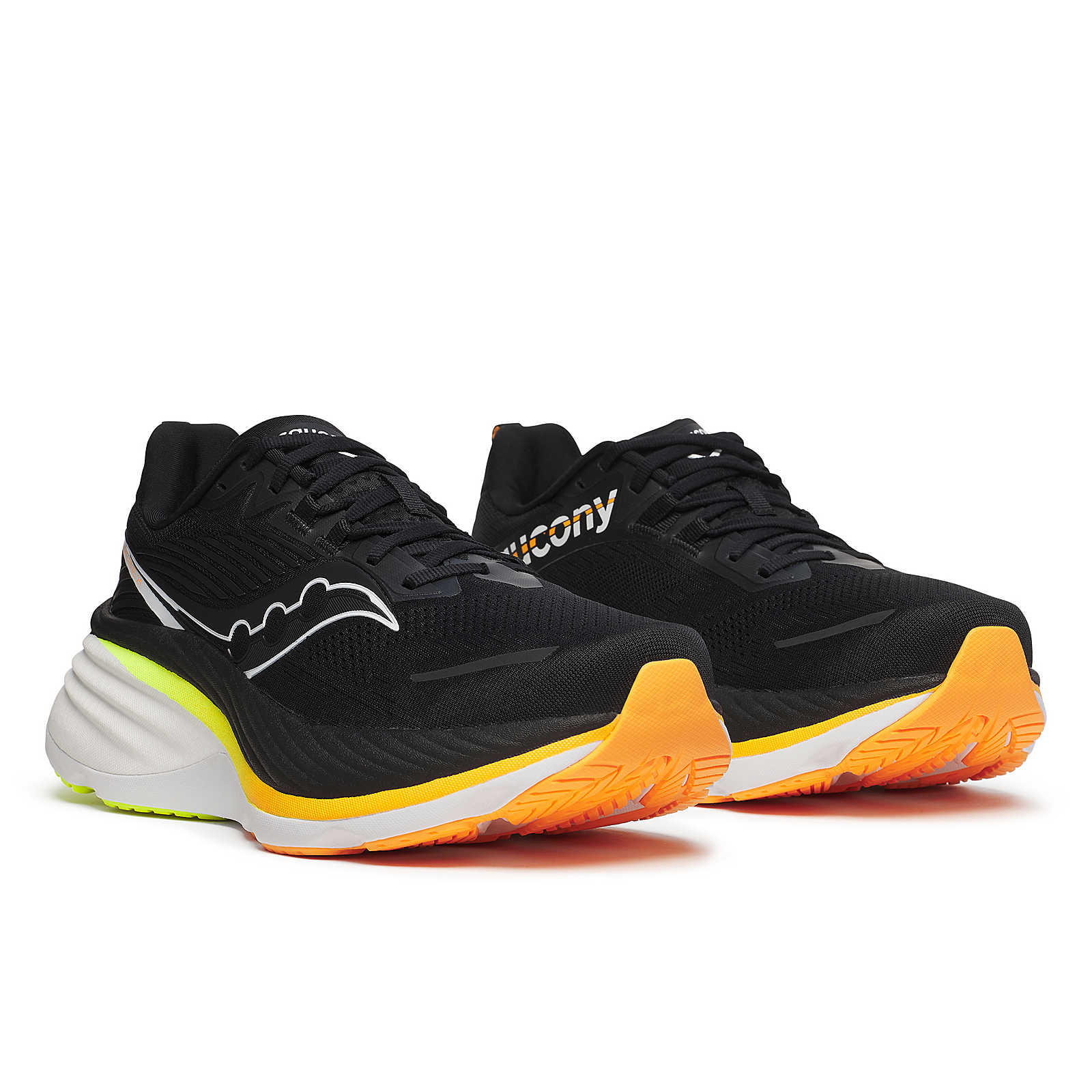 Men's Hurricane 24 Running Shoes - Lightweight Breathable Athletic Sneakers for Jogging & Training (Size 32, Black/VO2) - Perfect for Road Running, Gym Workouts & Daily Wear