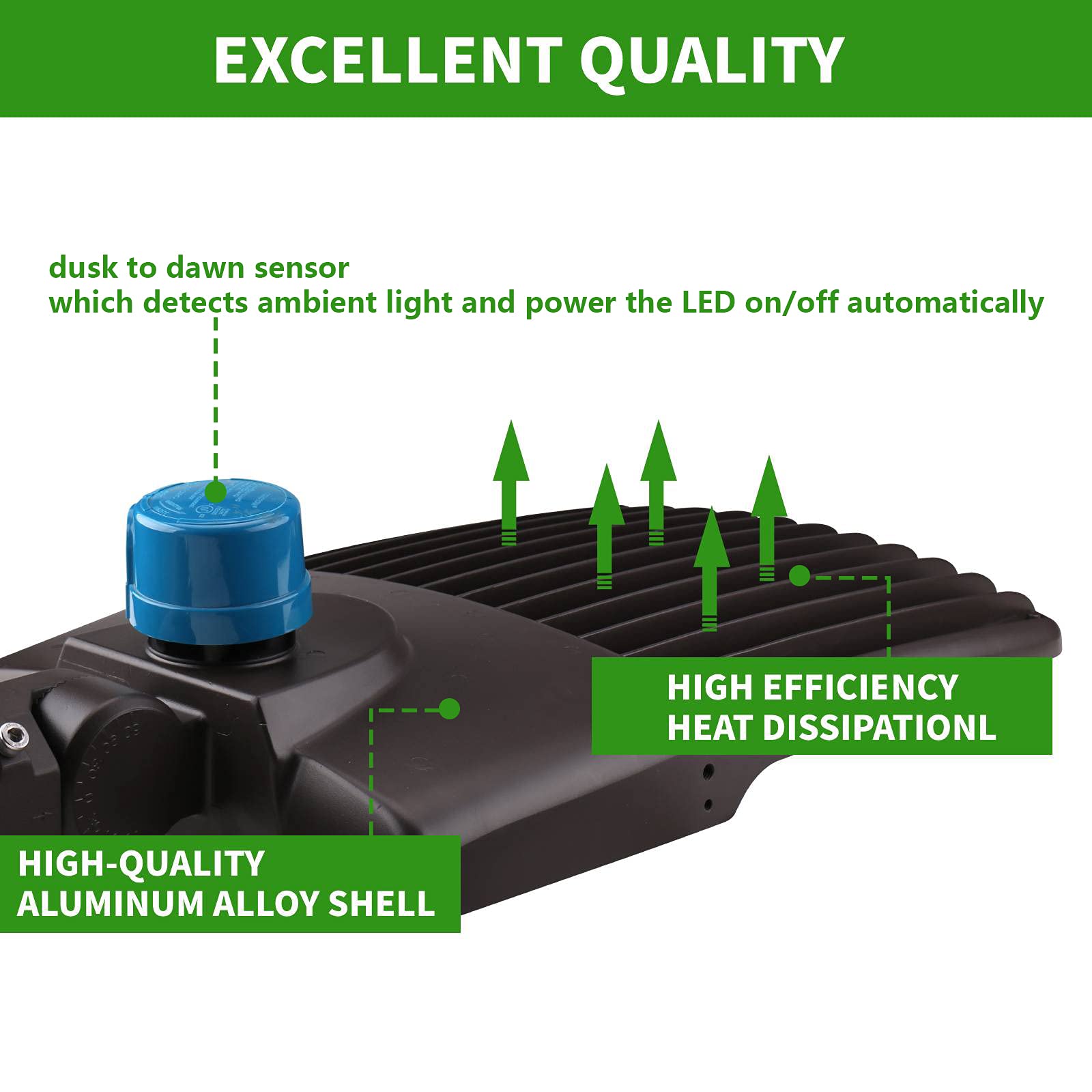 150W LED Parking Lot Lights - 450W MH Equivalent, 21000LM Shoebox Pole Lights, 5000K Cool White - UL & DLC Certified Commercial Area Lighting for Streets, Parking Lots (100-277V AC) - Perfect for Outdoor Security, Warehouse, and Industrial Facilities