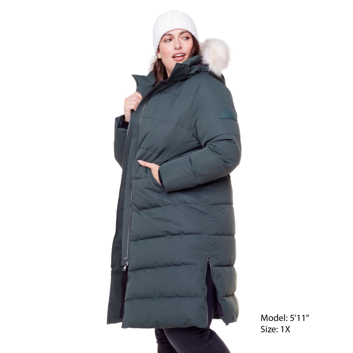 ALPINE NORTH Women's Vegan Down Recycled Long Winter Parka Coat - Waterproof Windproof Insulated Hooded Jacket for Cold Weather (Plus Size Available) | Perfect for Snowboarding, Skiing & Winter Outdoor Activities