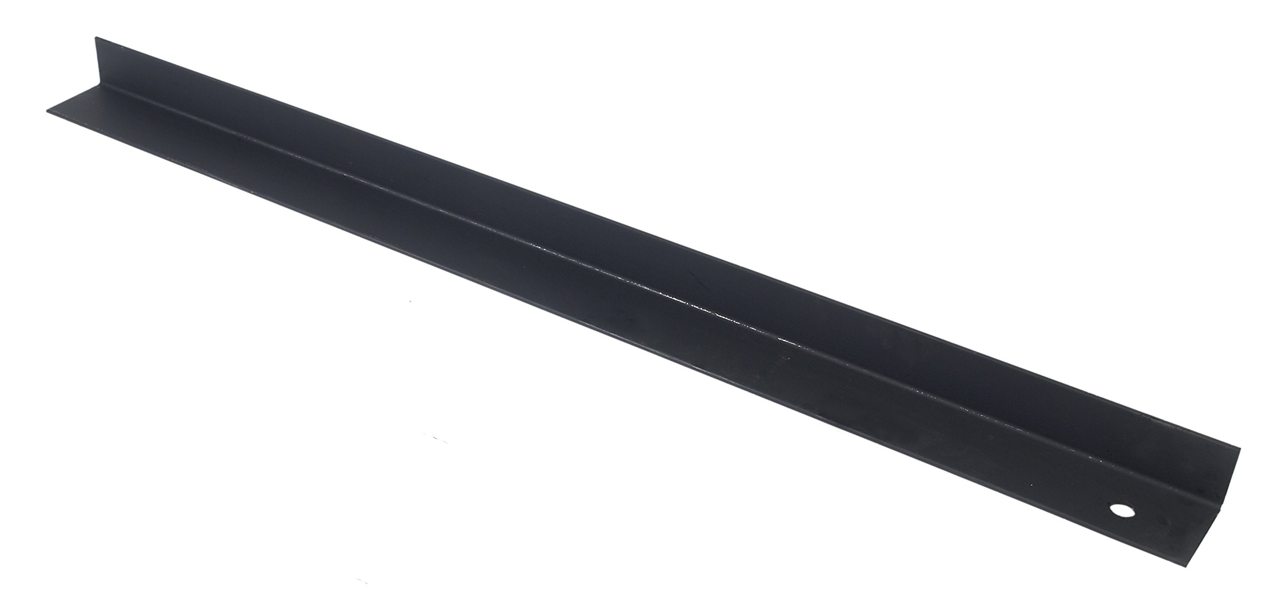 Mutual Industries 7300-0-72 Painted Angle Iron, 6 Feet - Heavy Duty Steel L Bracket for Construction, Shelving & DIY Projects