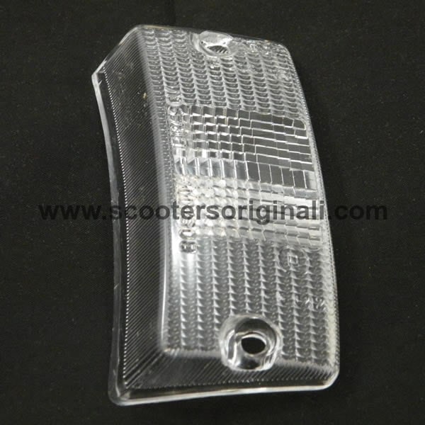 Vespa Turn Signal Lens - Front Left Clear Replacement for PE, PX, Stella Models - Perfect for Scooter Repair & Restoration Projects