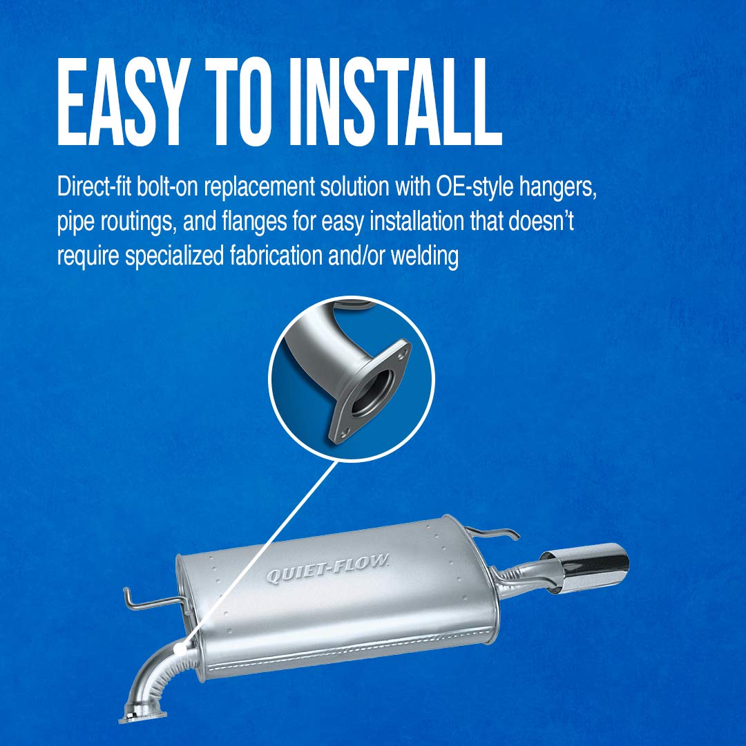 Walker Quiet-Flow 53576 Direct Fit Exhaust Muffler Assembly - 2.125