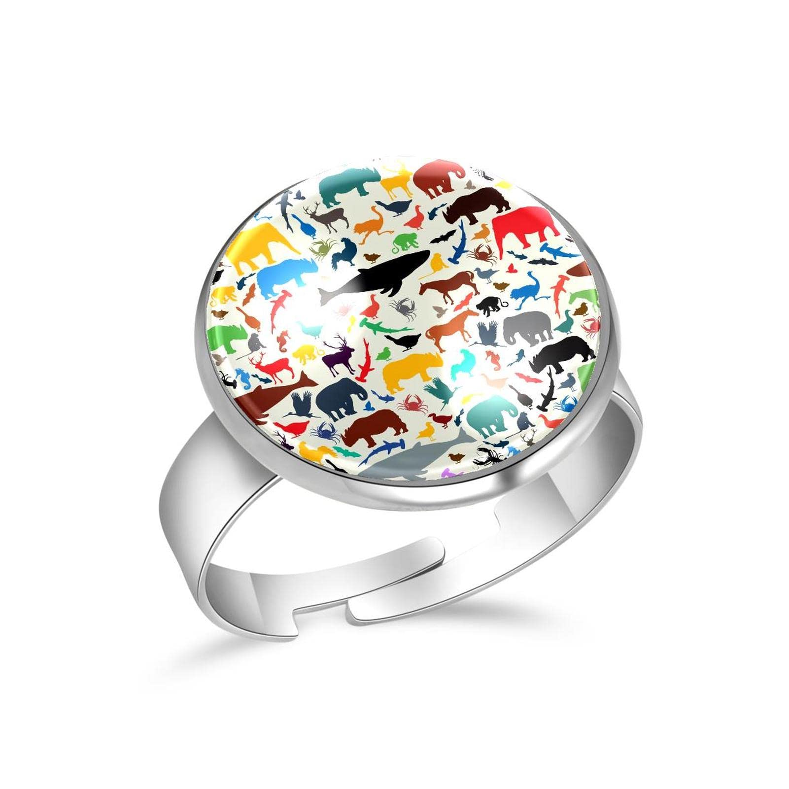 Adjustable Open Ring Set for Women - Anniversary, Birthday, Valentine's Day Jewelry Gift - Wild Animal Inspired Design - Perfect for Everyday Wear, Date Nights & Special Occasions