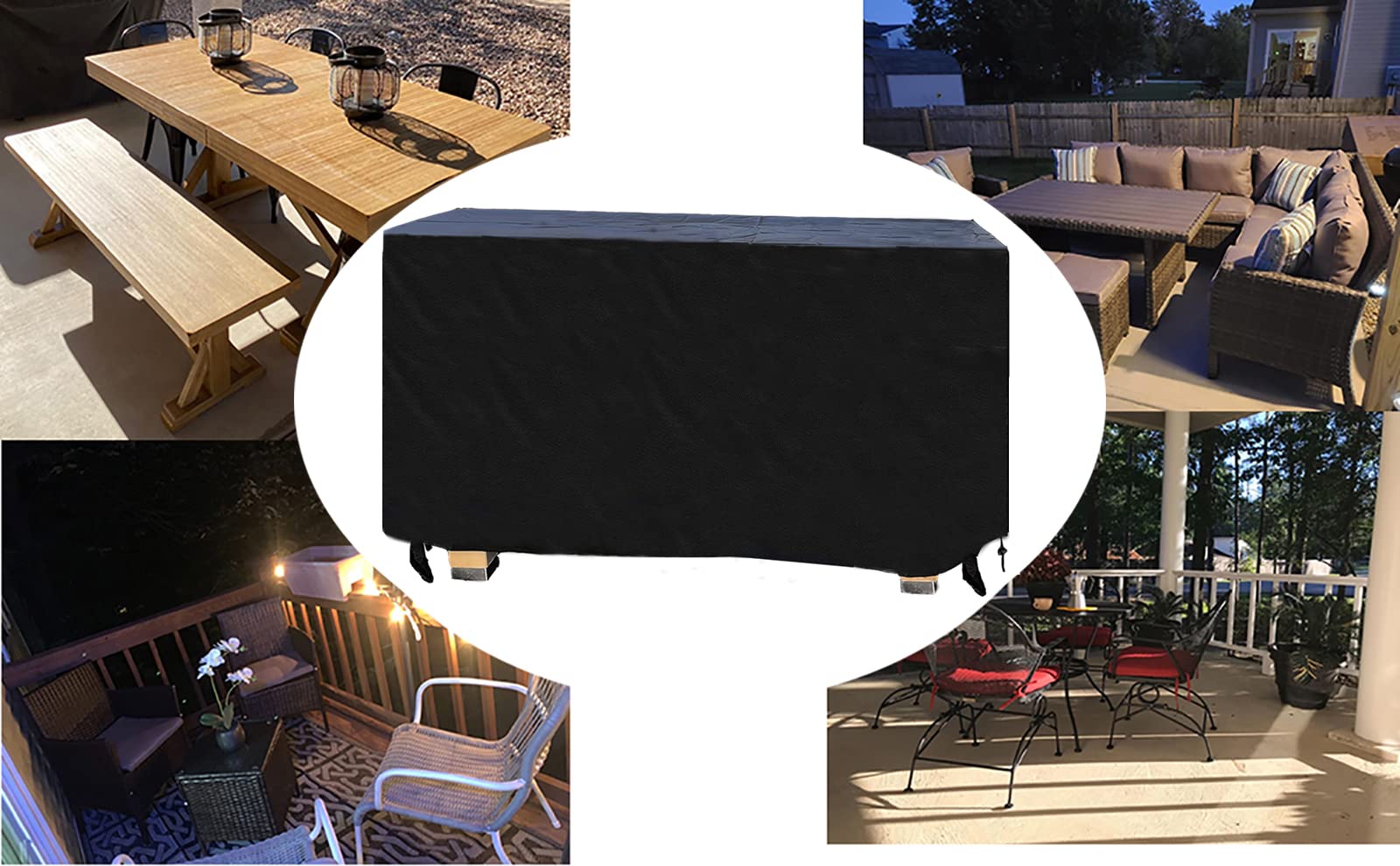 Heavy Duty Waterproof 600D Outdoor Table Cover - 48