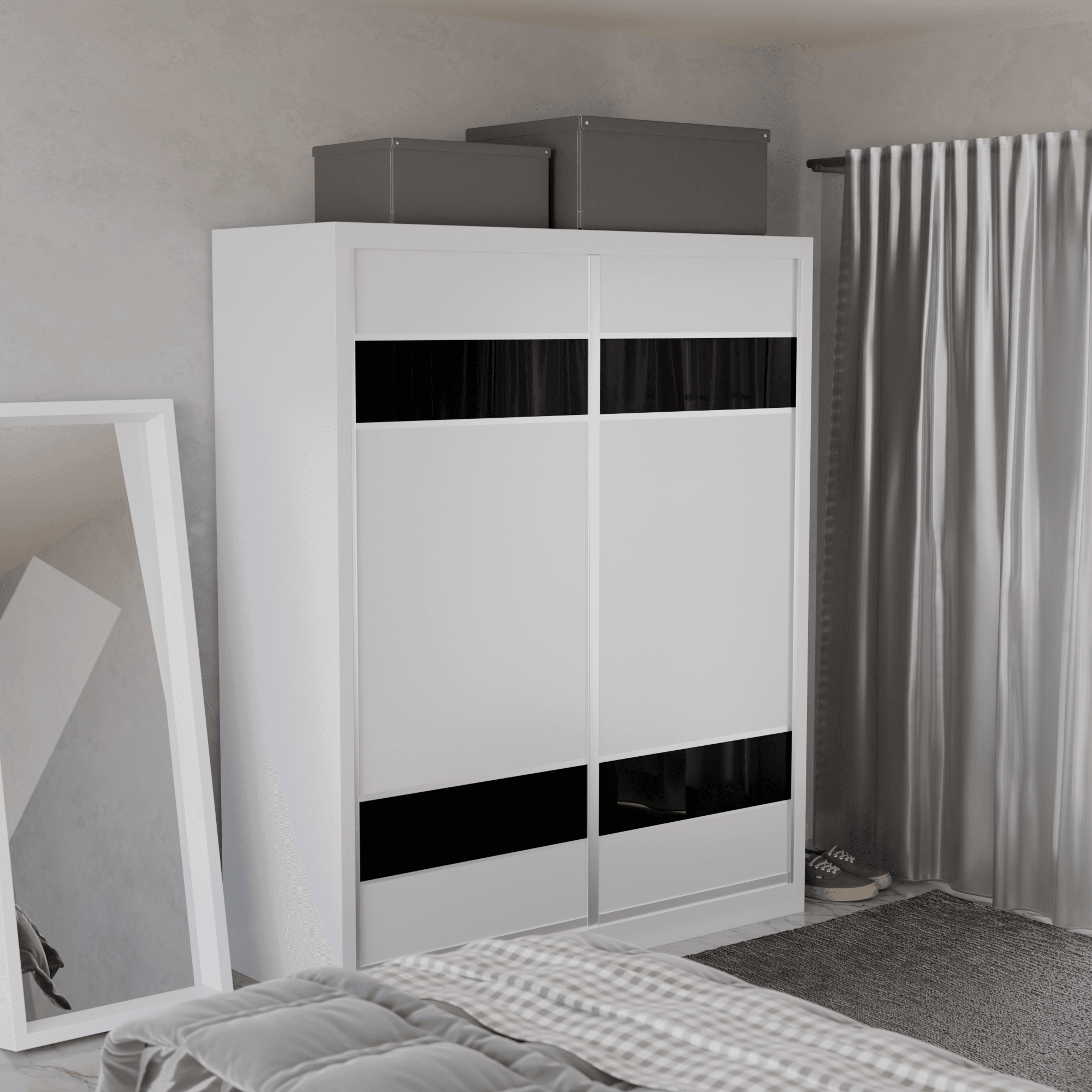 Modolva Modular Wardrobe W09 - Customizable Closet Organizer System for Bedroom, Walk-in Closet & Dorm Room Storage Solutions