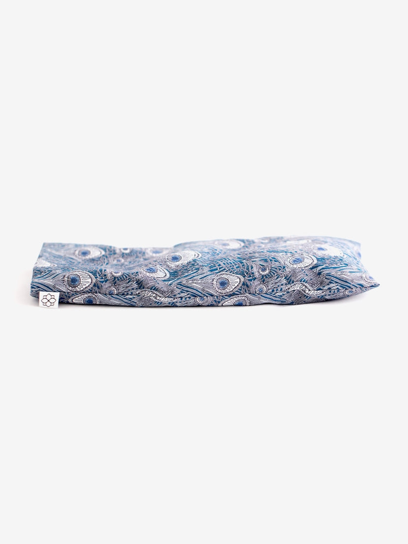 Spritz Wellness Liberty Print Aromatherapy Eye Pillow - Hera Blue | Relaxing Lavender Scent for Stress Relief & Sleep Aid | Perfect for Yoga, Meditation & Travel