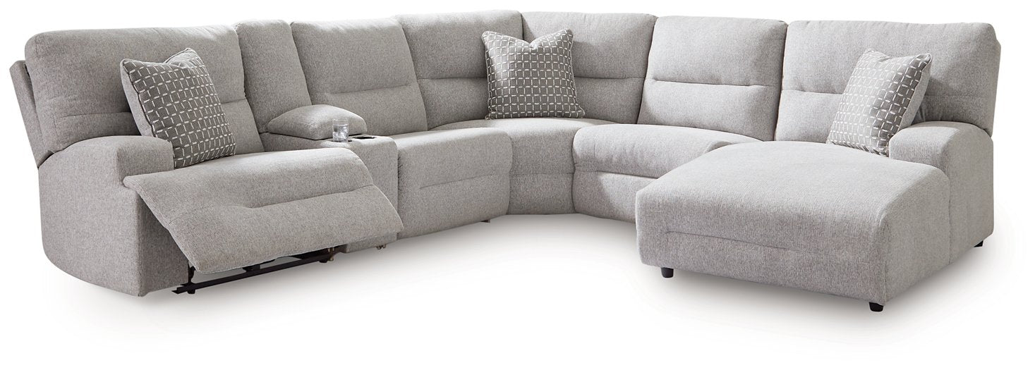 Acklen Place Power Reclining Sectional Sofa with Chaise Lounge - Modern Recliner Living Room Furniture for Home Theater & Family Relaxation
