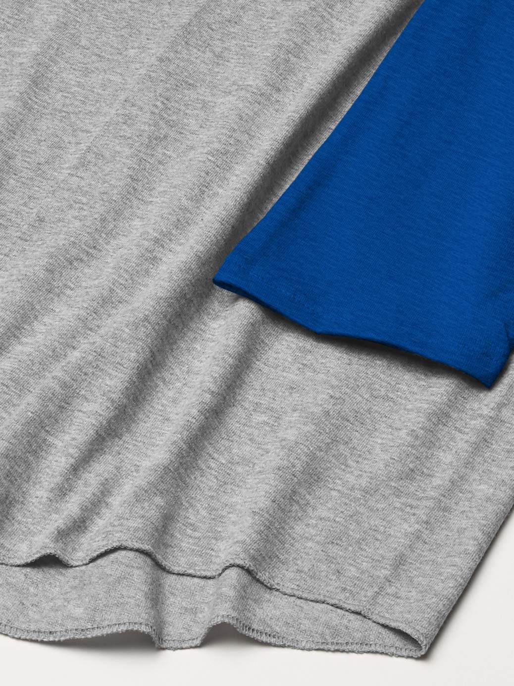 Soffe Men's Classic Heathered Baseball T-Shirt - Comfortable Cotton Tee for Casual Wear, Sports & Outdoor Activities
