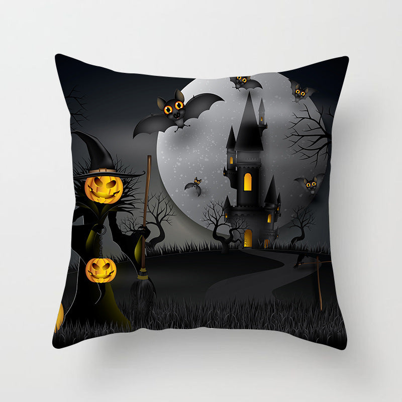 Spooky Halloween Pillowcase - Soft & Comfortable Decorative Pillow Cover for Halloween Decorations - Perfect for Home, Party, and Seasonal Decor