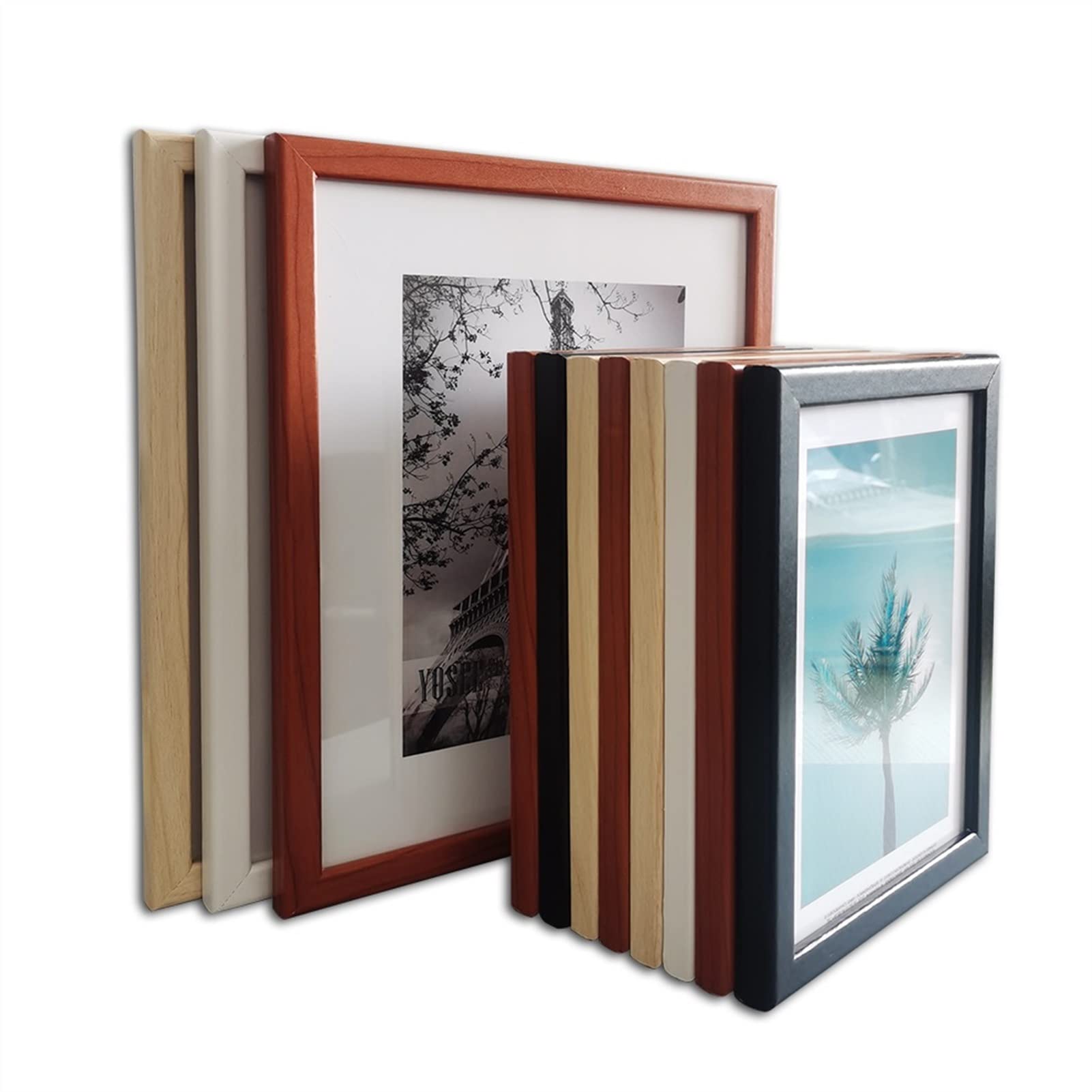 9x13 13x18 20x25cm Glass Photo Frame Set of 2 - Classic Wall & Desktop Picture Frames for Home Decor, Office Display & Gift Giving