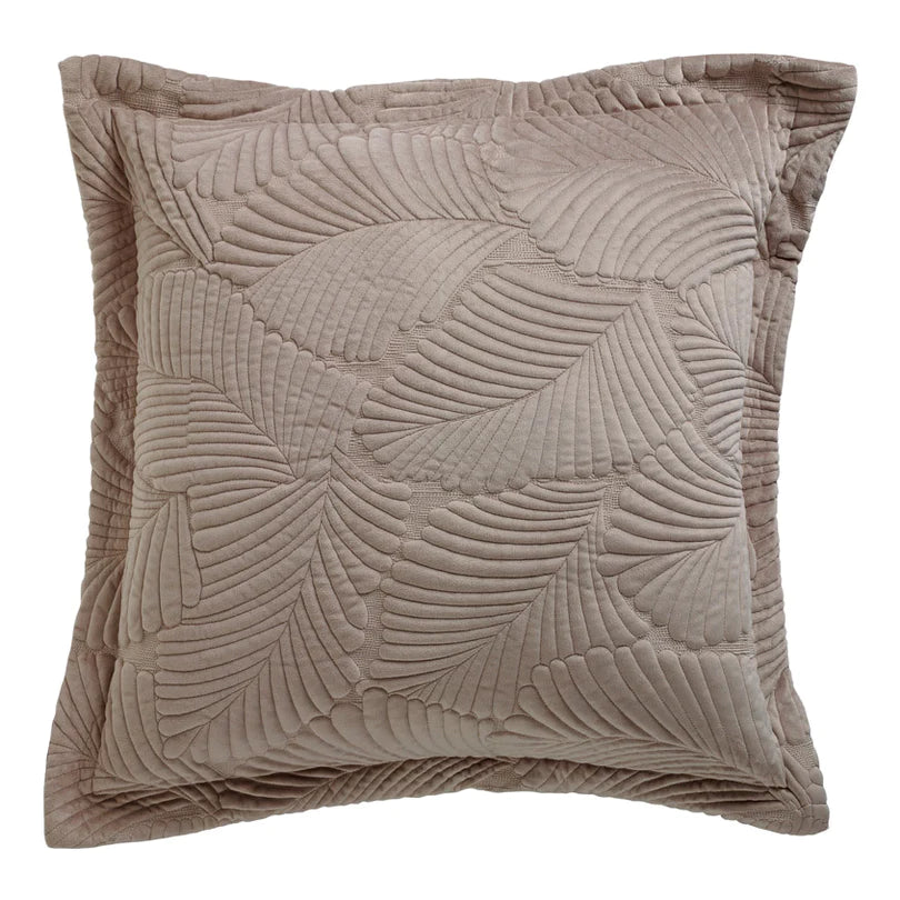 Kairo Champagne European Pillowcase by Bianca - Luxury 100% Cotton Decorative Pillow Cover for Sofa, Bed, Living Room & Home Decor
