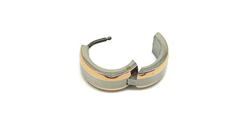 Hypoallergenic Titanium Beveled Edge Earrings for Sensitive Ears - Yellow Gold & Rose Gold Options | Perfect for Daily Wear, Special Occasions & Gift Giving