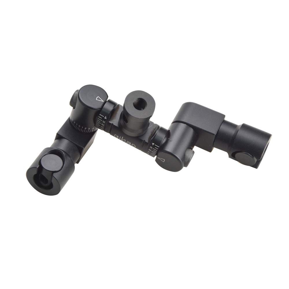 AMEYXGS Adjustable Aluminum Alloy V-Bar Mount for Archery - Double Side Quick Disconnect Stabilizer Bar, Reduces Vibration Noise & Improves Bow Stability | Perfect for Target Practice, Hunting, and Competitive Shooting